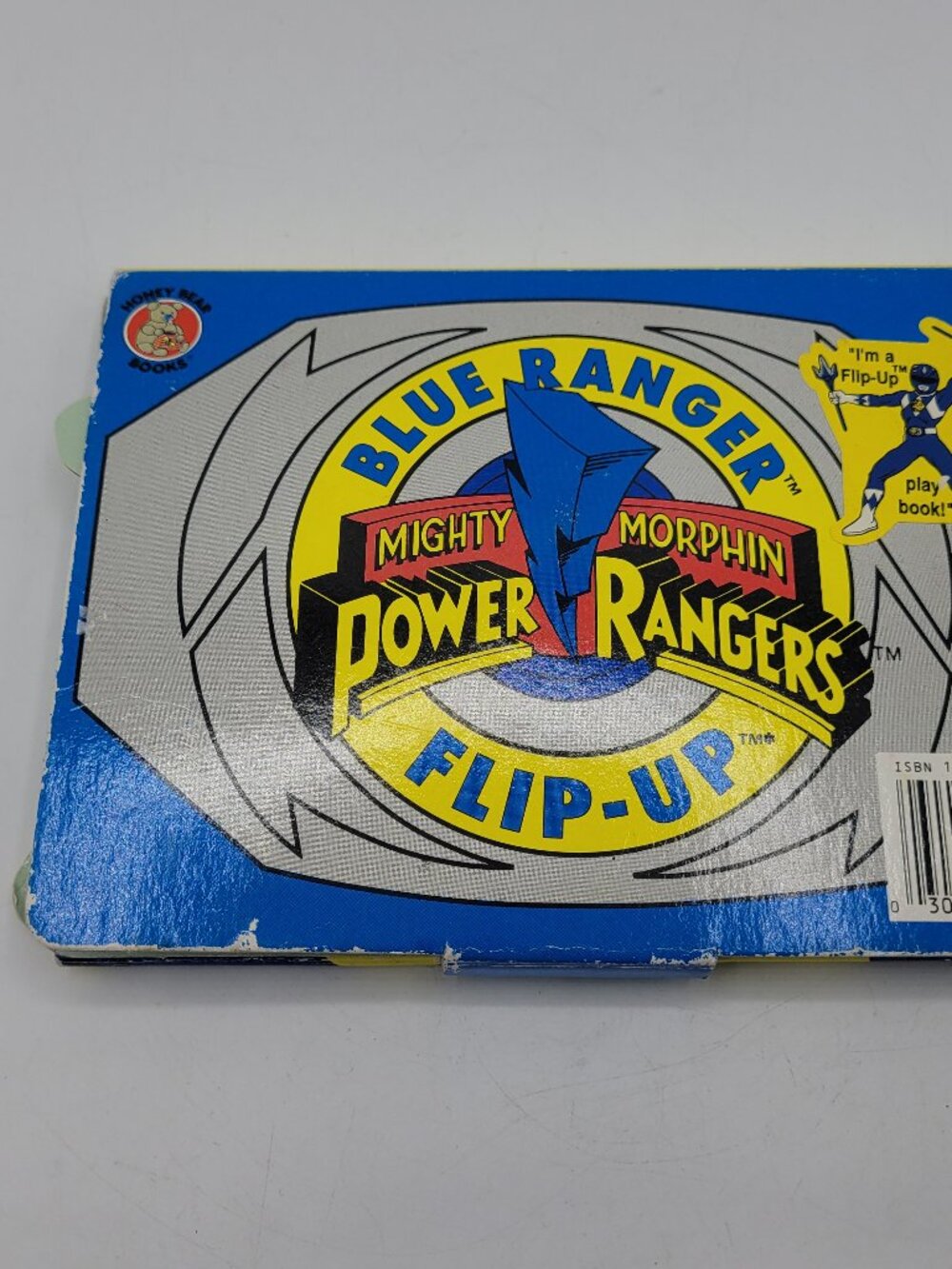 Vintage Mighty Morphin Power Rangers Flip-Up Book Blue Ranger 1994